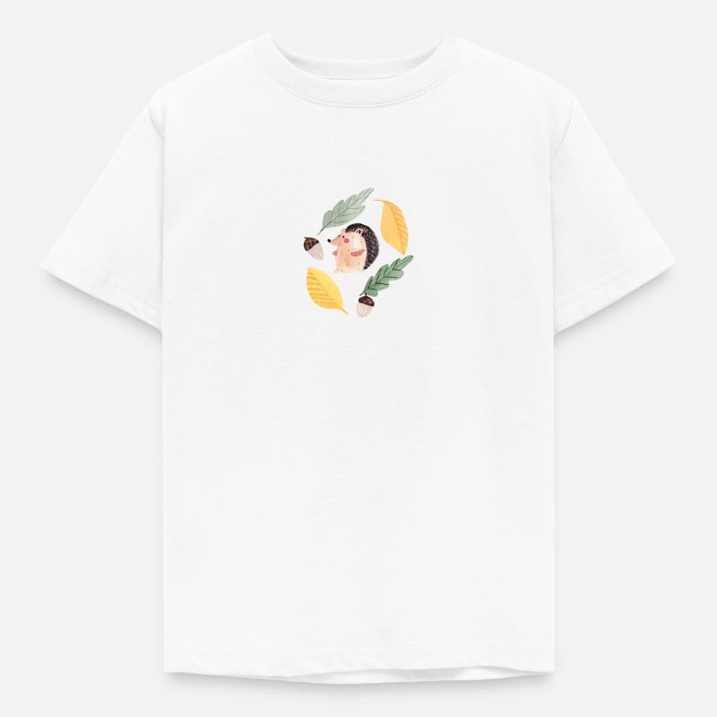 Igel - Kinder T-Shirt - Weiß