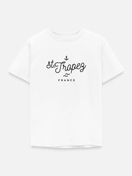 Saint-Tropez - Frankreich - Kinder T-Shirt - Weiß