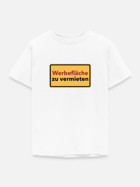Werbung - Kinder T-Shirt - Weiß