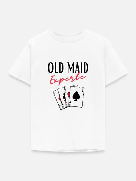 Old Maid Experte - Kinder T-Shirt - Weiß
