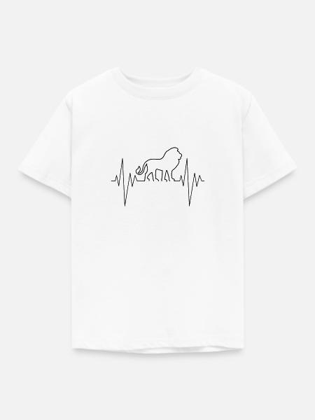 Lion Pulse - Kinder T-Shirt - Weiß