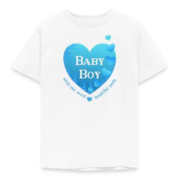 Junge Geburt - Kinder T-Shirt - Weiß - Vorne - AI Model Kid Male (0cm)