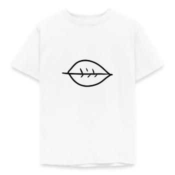 Feuille Symbole Forme Nature - T-shirt Enfant - blanc - Devant - AI Model Kid Male (0cm)