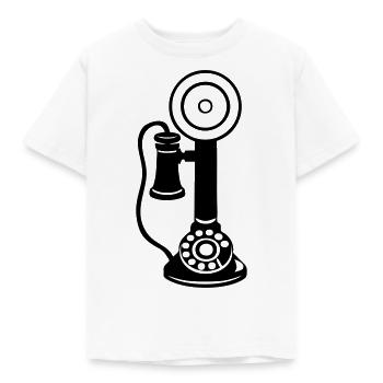 vieux telephone phone 2 - T-shirt Enfant - blanc - Devant - AI Model Kid Male (0cm)