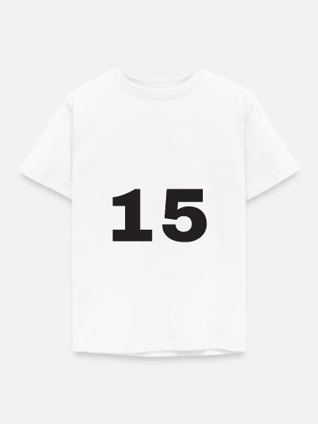 15 - Kinder T-Shirt - Weiß