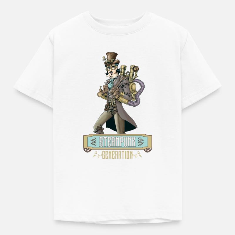 Steampunk-Generation - Kinder T-Shirt - Weiß