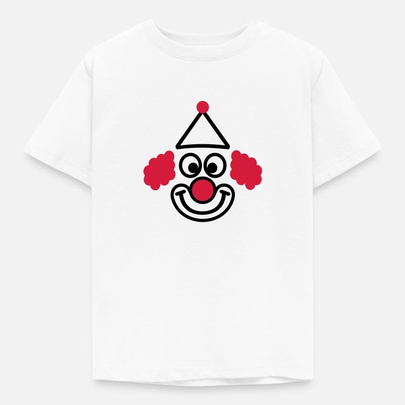 Clown - Kinder T-Shirt - Weiß