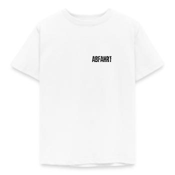Abfahrt Rave Techno Music - Kinder T-Shirt - Weiß - Vorne - AI Model Kid Male (0cm)