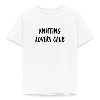 Knitting lovers club. Knitting Lovers Club. - Kids' T-Shirt - white - Front - AI Model Kid Male (0cm)