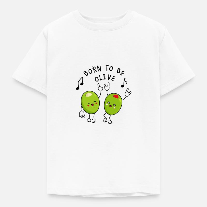 Witzige Sprüche Olive - Kinder T-Shirt - Weiß