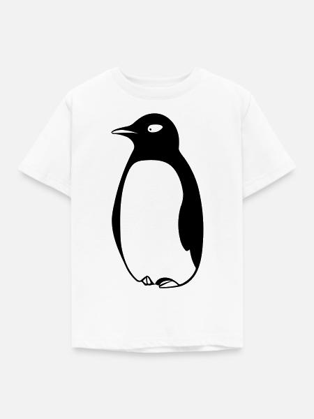 Pinguin - Kinder T-Shirt - Weiß
