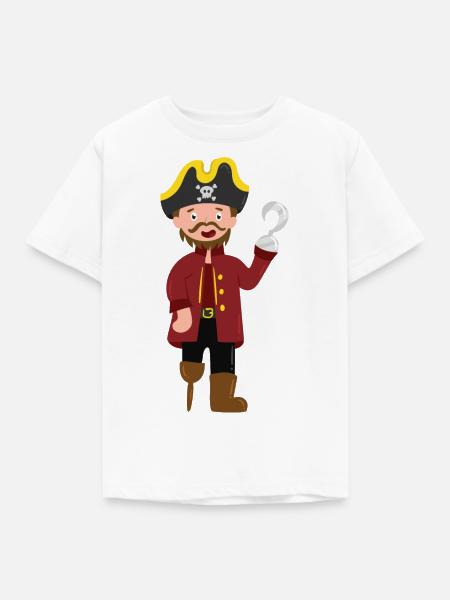 Pirat - Kinder T-Shirt - Weiß