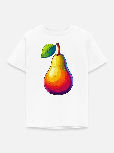 Birne - Kinder T-Shirt - Weiß