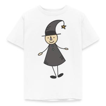 Stylized little witch - Kids' T-Shirt - white - Front - AI Model Kid Male (0cm)
