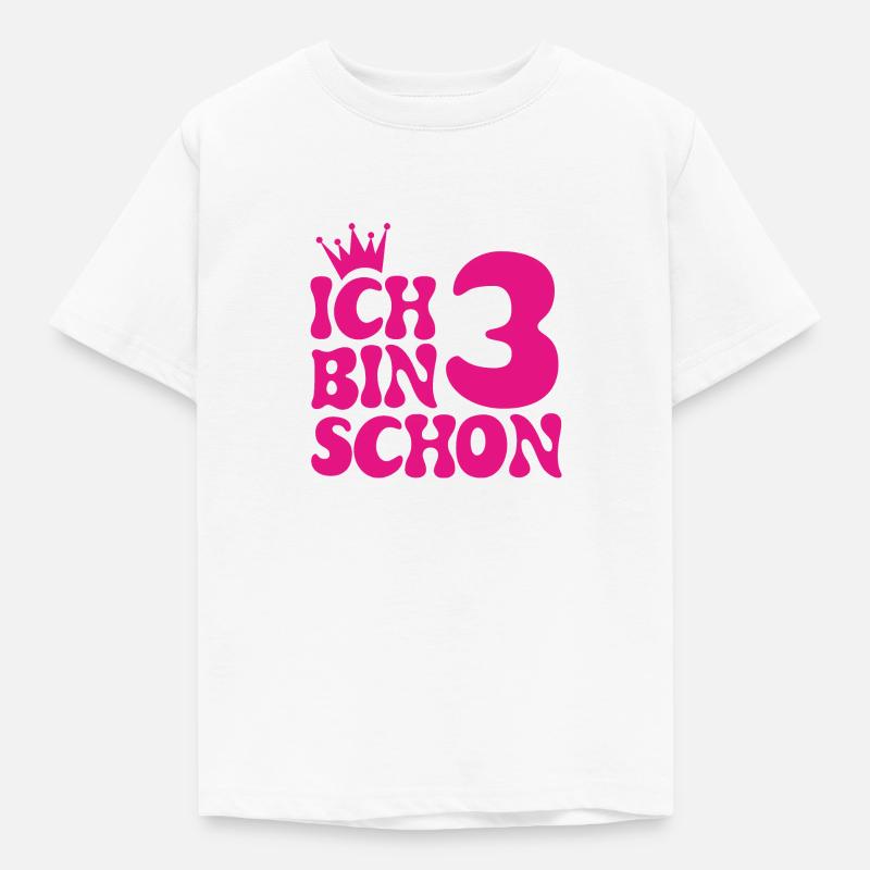 Ich bin schon3 - Kinder T-Shirt - Weiß