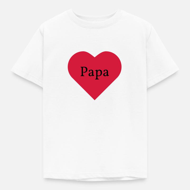 J'aime papa - T-shirt Enfant - blanc