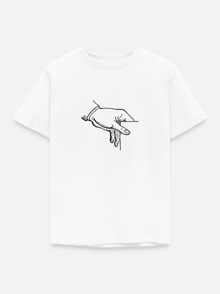 Hand - Kinder T-Shirt - Weiß