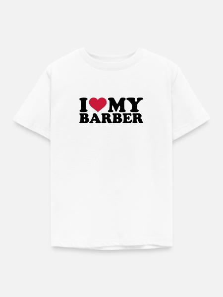 Barbier - Kinder T-Shirt - Weiß