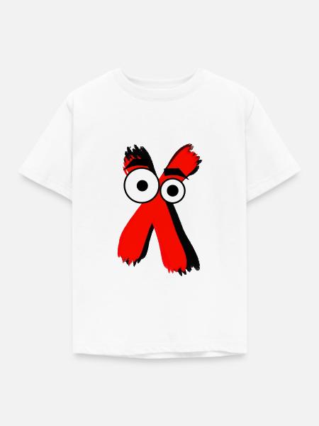 x - Kinder T-Shirt - Weiß