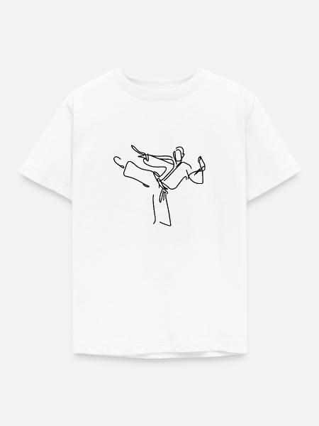 Karateka - Kinder T-Shirt - Weiß
