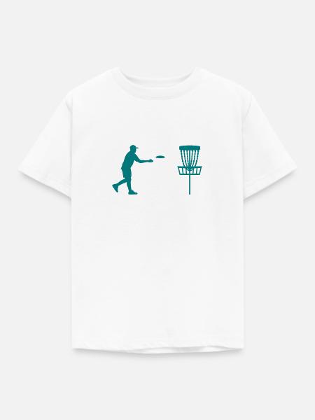 Disc golf - Kinder T-Shirt - Weiß