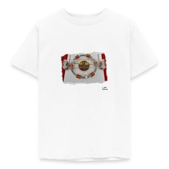 I see faces - Ich sehe Gesichter - Kids' T-Shirt - white - Front - AI Model Kid Male (0cm)