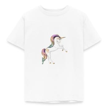 ich mag Einhörner - Kinder T-Shirt - Weiß - Vorne - AI Model Kid Male (0cm)