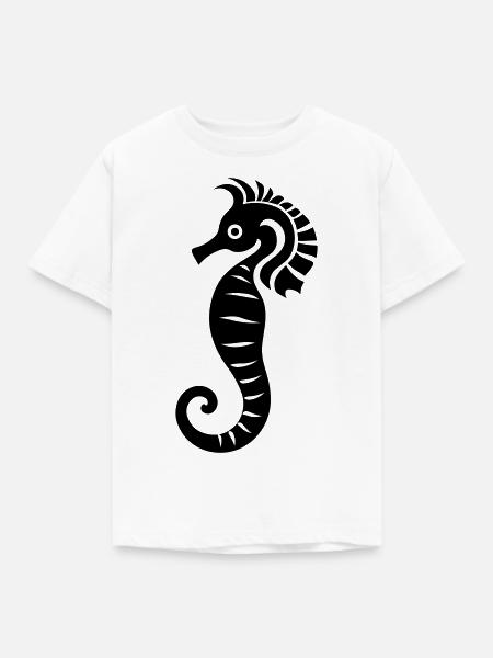 Seepferdchen - Kinder T-Shirt - Weiß