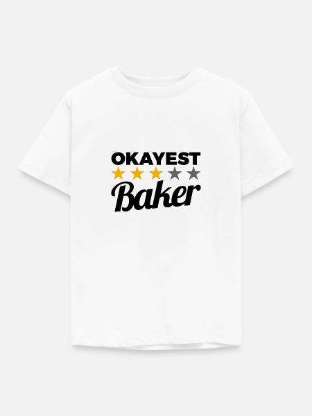 Lustiger Bäcker - Kinder T-Shirt - Weiß
