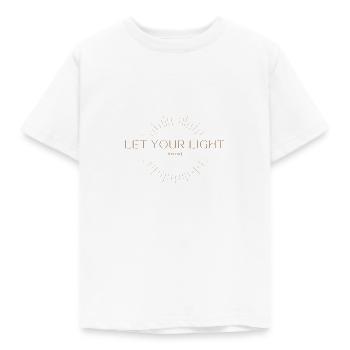 Let your light shine - Kids' T-Shirt - white - Front - AI Model Kid Male (0cm)