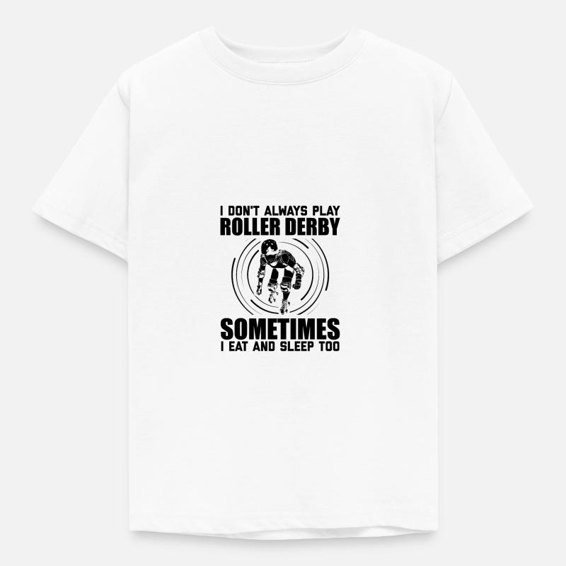 Roller Derby Sprüche - Kinder T-Shirt - Weiß