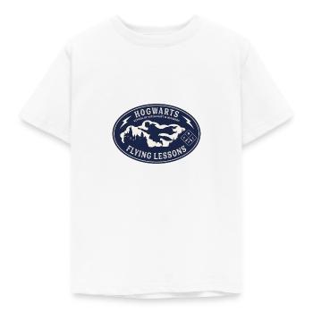 Harry Potter Hogwarts Flugstunden - Kinder T-Shirt - Weiß - Vorne - AI Model Kid Male (0cm)