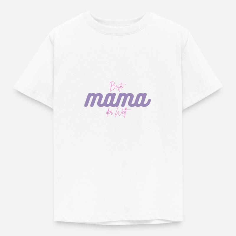 Beste Mama der Welt - Kinder T-Shirt - Weiß