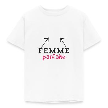 Femme parfaite - T-shirt Enfant - blanc - Devant - AI Model Kid Male (0cm)
