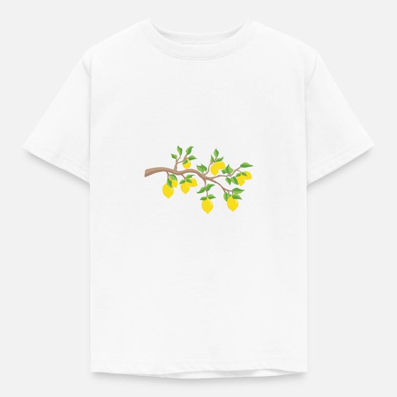 Zitrone - Kinder T-Shirt - Weiß