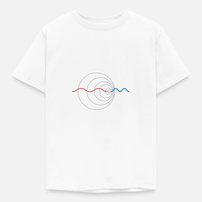 Wave Doppler Effect Physics Physicist Gift - Kids' T-Shirt - white