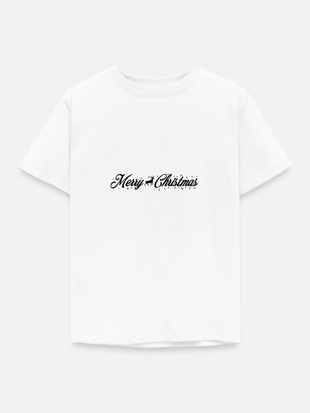 Merry Christmas, Weihnachtspulli, Geschenkidee - Kinder T-Shirt - Weiß