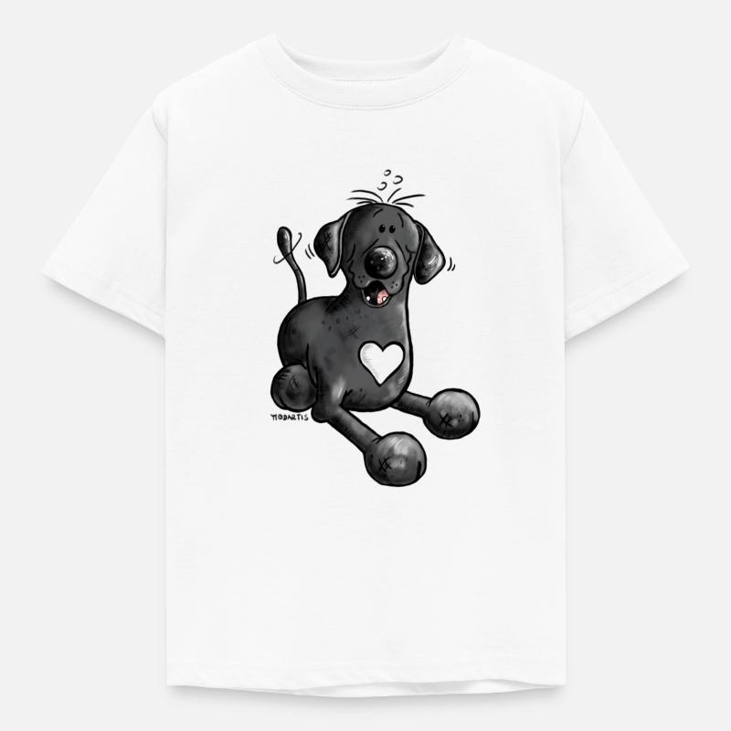 Labrador retriever chien comique design - T-shirt Enfant - blanc