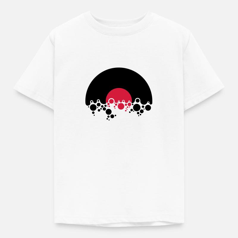 Schallplatte Bubbles - Kinder T-Shirt - Weiß