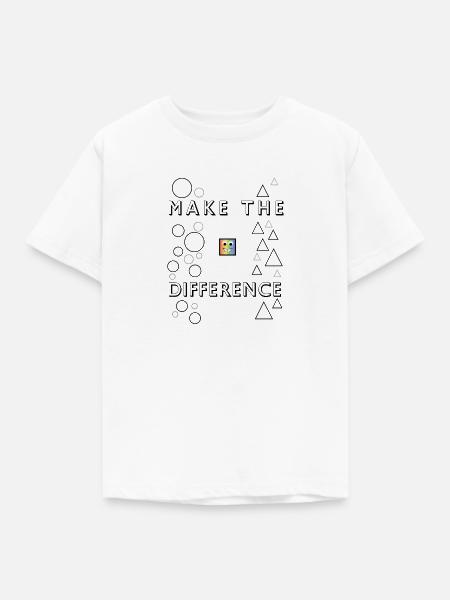 Make The Difference - Kinder T-Shirt - Weiß