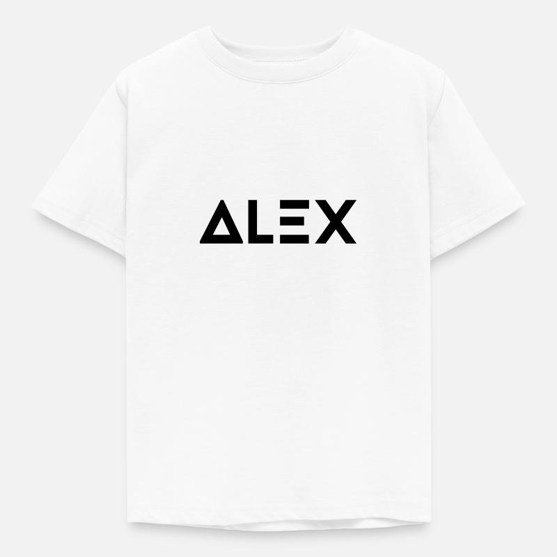 First name Alex - Kids' T-Shirt - white