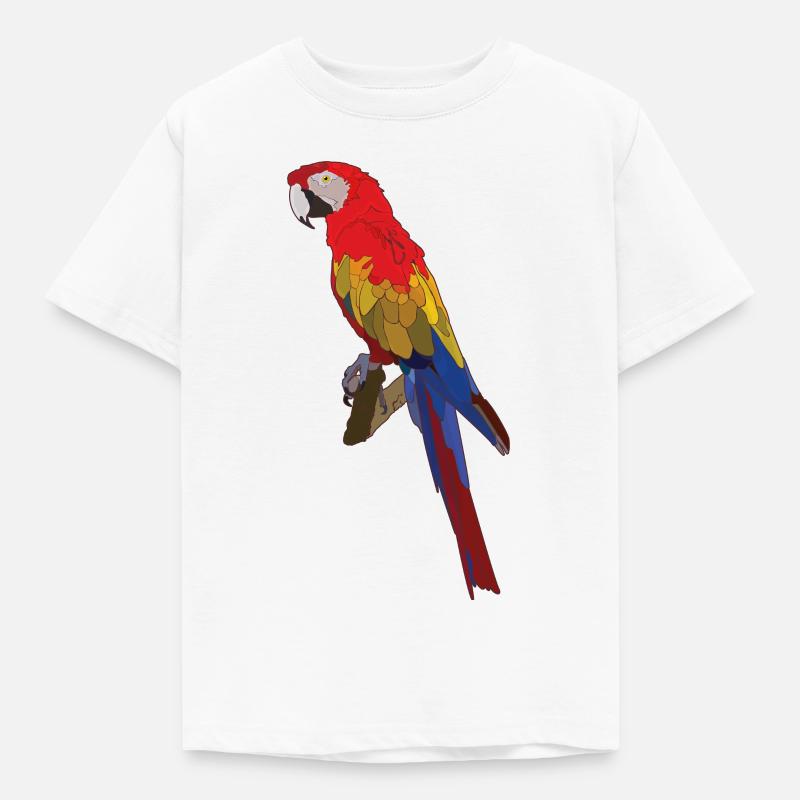 Le perroquet - T-shirt Enfant - blanc