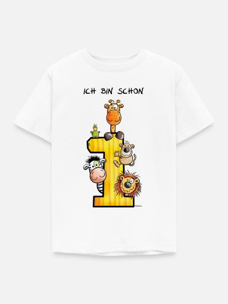 Ich bin schon Eins - Kinder T-Shirt - Weiß