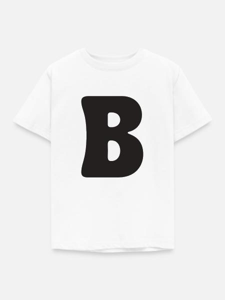 B - Kinder T-Shirt - Weiß