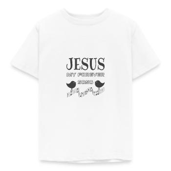 Christian Design Jesus, My Forever Song - Kids' T-Shirt - white - Front - AI Model Kid Male (0cm)