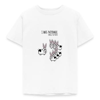 J'étais normale jusqu'au troisième lapin - T-shirt Enfant - blanc - Devant - AI Model Kid Male (0cm)