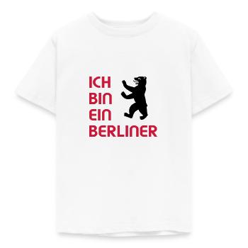 Ich bin ein Berliner - Kinder T-Shirt - Weiß - Vorne - AI Model Kid Male (0cm)