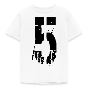 5 Number 5 years - Kids' T-Shirt - white - Front - AI Model Kid Male (0cm)