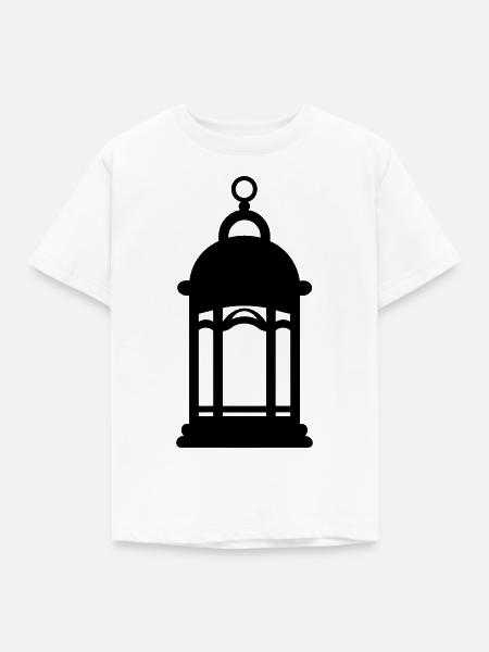 Laterne - Kinder T-Shirt - Weiß