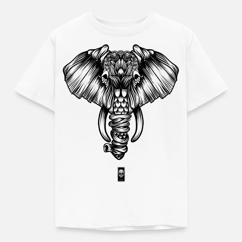 Elefant - Kinder T-Shirt - Weiß